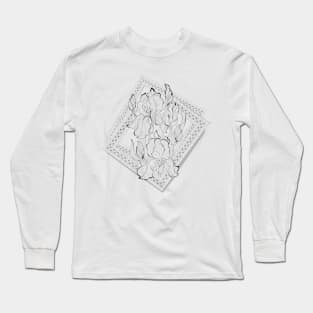 Illustration of irises flowers Long Sleeve T-Shirt